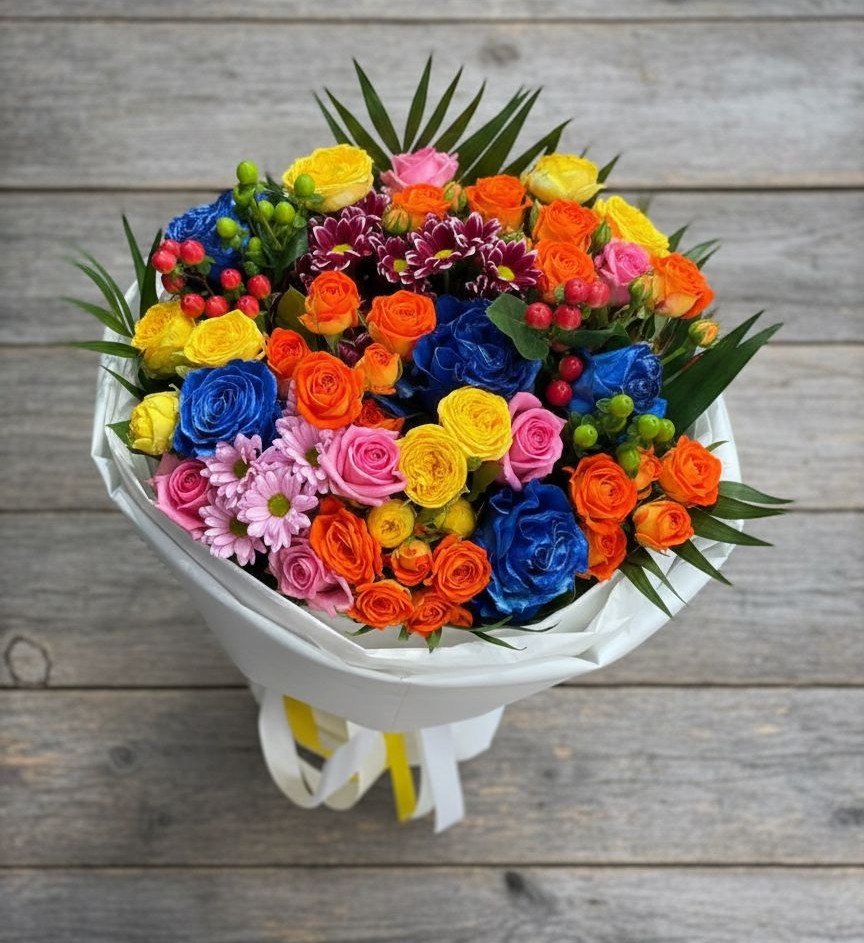 Букет цветов из: Розы и Хризантемы в Донское Калининградской области