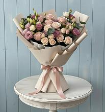 Букет цветов из:  Розы и Лизиантусы #REPLACE_PRED# Донское Калининградской области