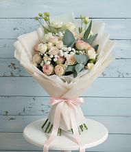 Букет цветов из:  Розы и Лизиантусы в Донское Калининградской области