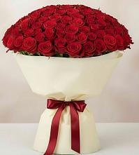 Букет 101 Красная роза Милано в Донское Калининградской области