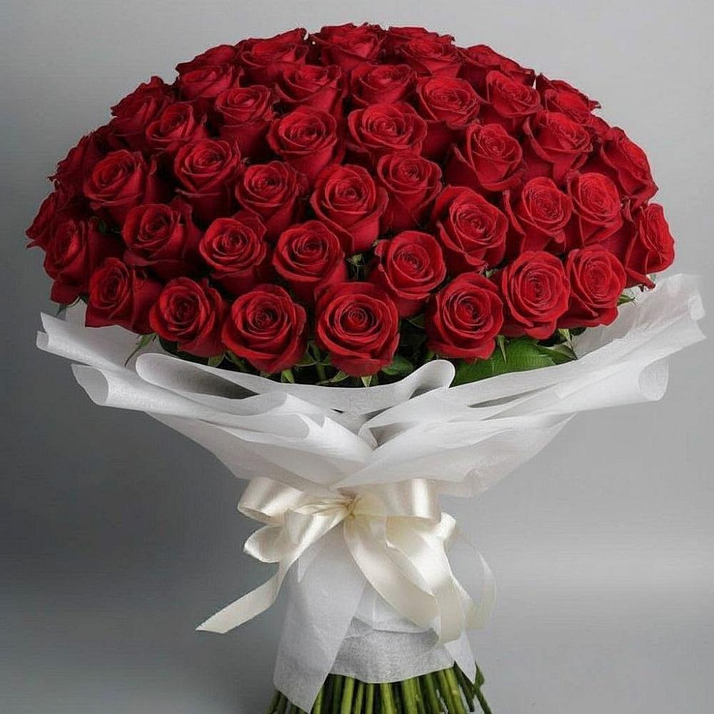 Букет 101 Красная роза Блэк Мэджик в Донское Калининградской области