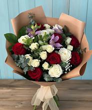 Букет цветов из:  Розы и Альстромерии #REPLACE_PRED# Донское Калининградской области