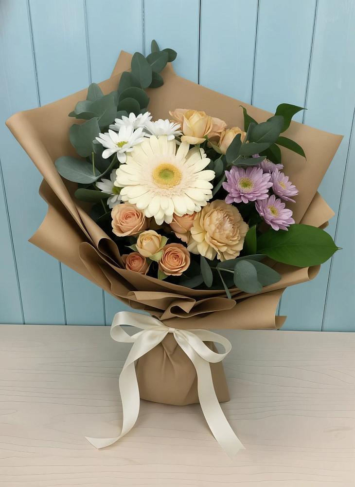 Букет цветов из: Герберы и Хризантемы в Донское Калининградской области
