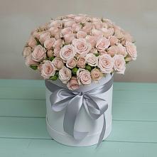 Цветочная композиция из Розы в шляпной коробке в Донское Калининградской области