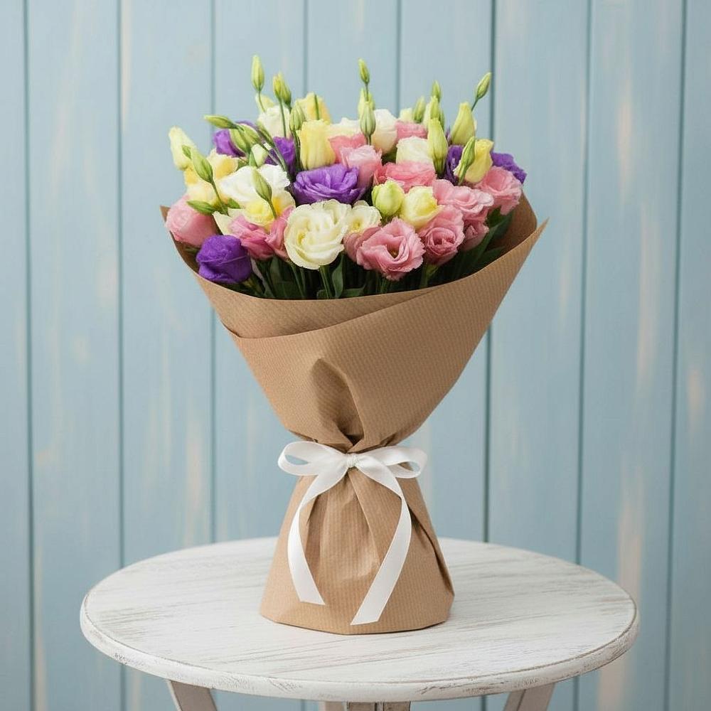 Букет цветов из: Лизиантусы в Донское Калининградской области