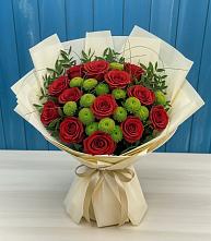 Букет цветов из:  Розы и Хризантемы в Донское Калининградской области