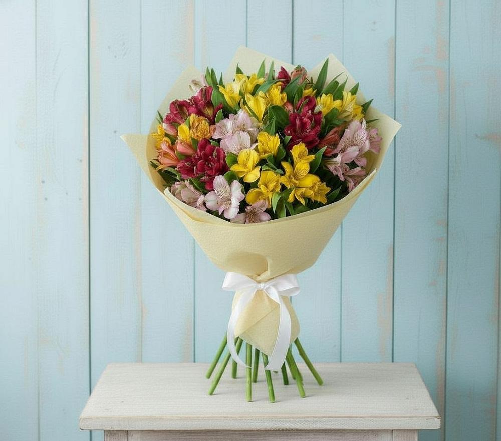 Букет цветов из: Альстромерии в Донское Калининградской области