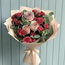 Букет цветов из:  Гвоздики и Розы #REPLACE_PRED# Донское Калининградской области
