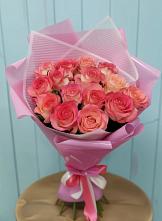 Букет 15 Розовых роз Равель в Донское Калининградской области