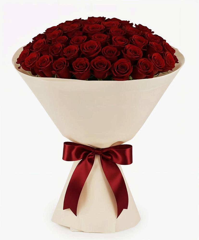 Букет 101 Бордовая роза Блэк Бакарра в Донское Калининградской области