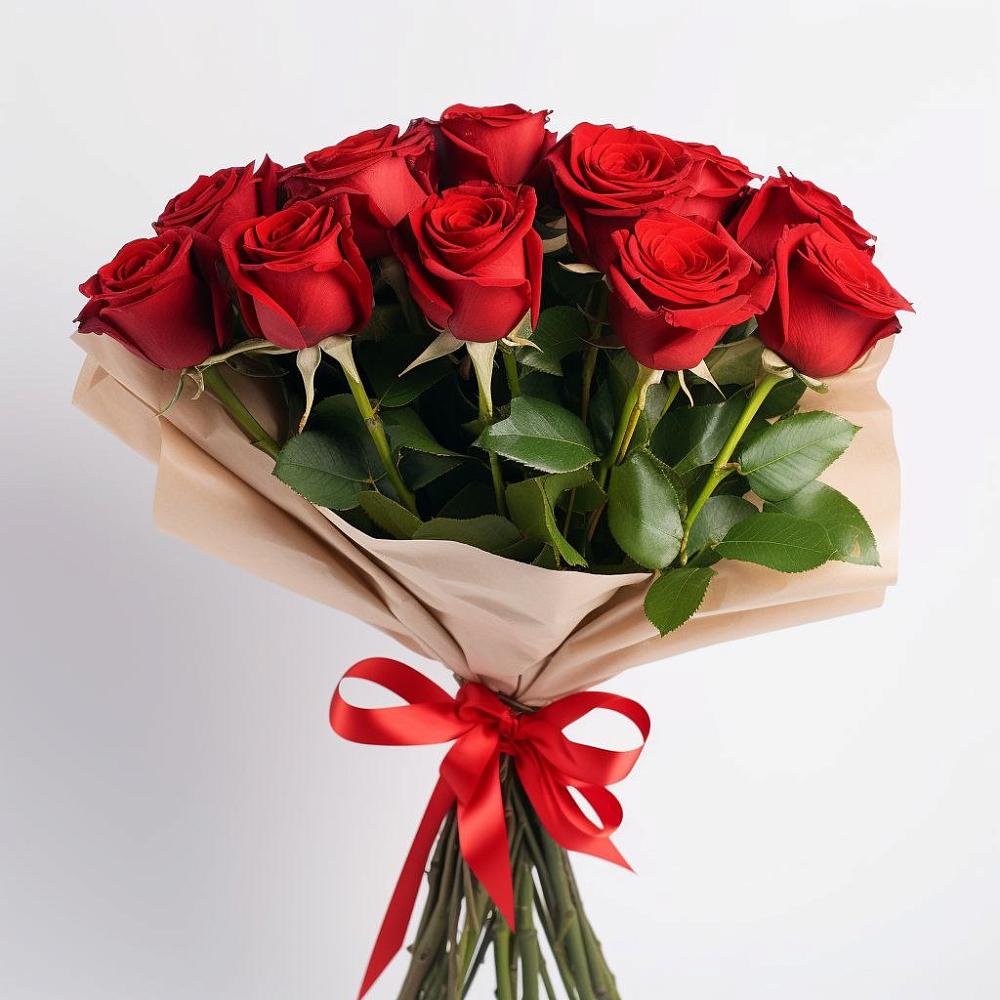 Букет 11 Красных роз Эдлесс Лав в Донское Калининградской области