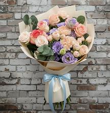 Букет цветов из:  Розы, Лизиантусы и Гвоздики #REPLACE_PRED# Донское Калининградской области