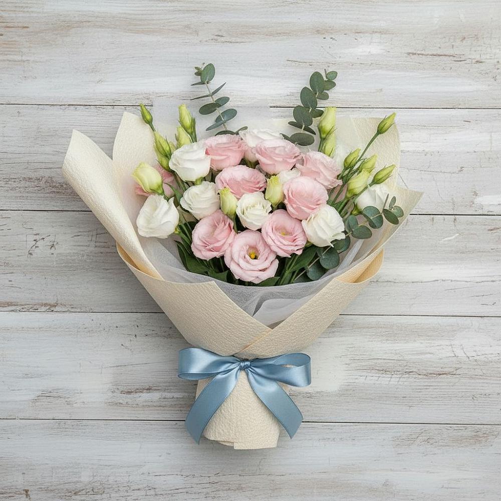 Букет цветов из: Лизиантусы в Донское Калининградской области